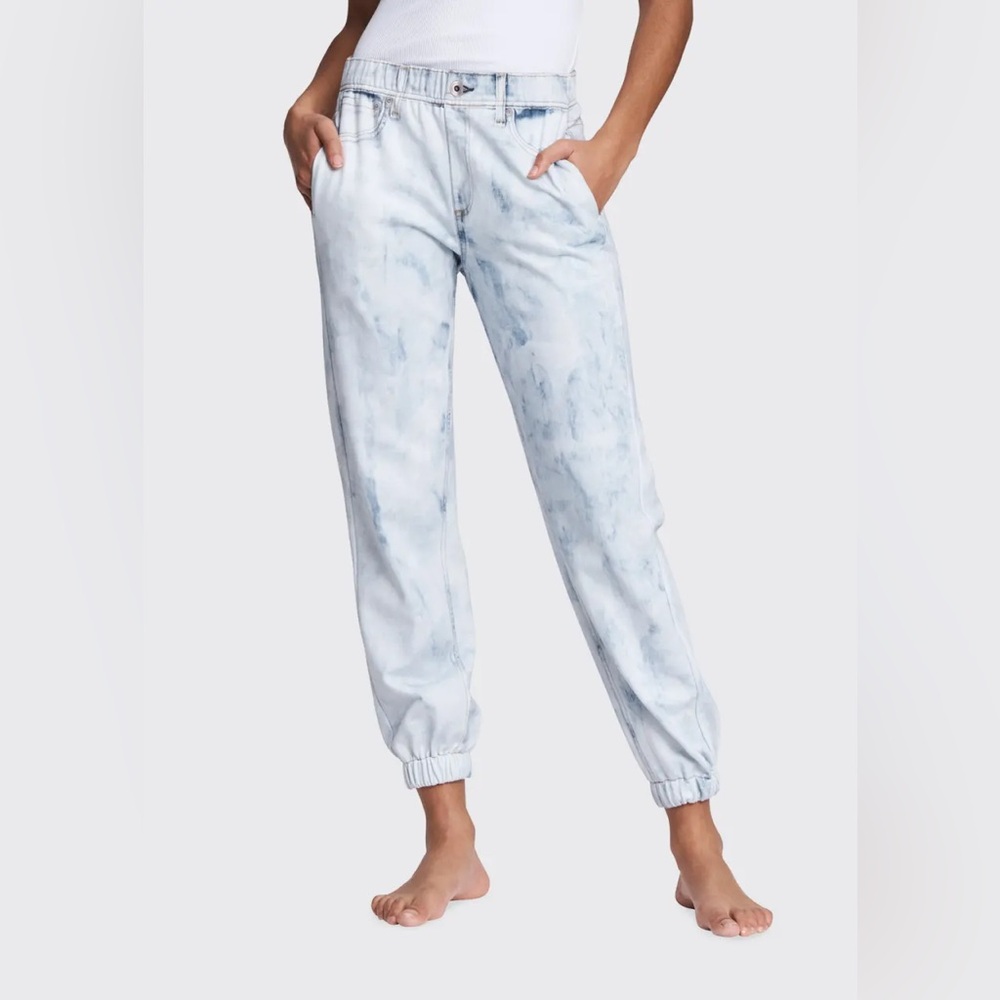 rag & bone Miramar Denim-Print Jogger Pants